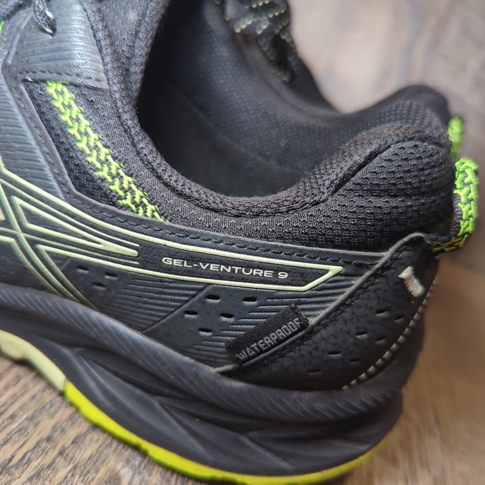 ASICS Gel Venture 9 Black Lime Zest Men's Size 10 Athletic Running Sneaker - Picture 7 of 14
